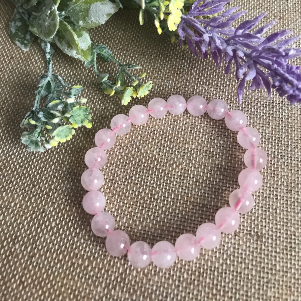 Rose quartz natural crystal